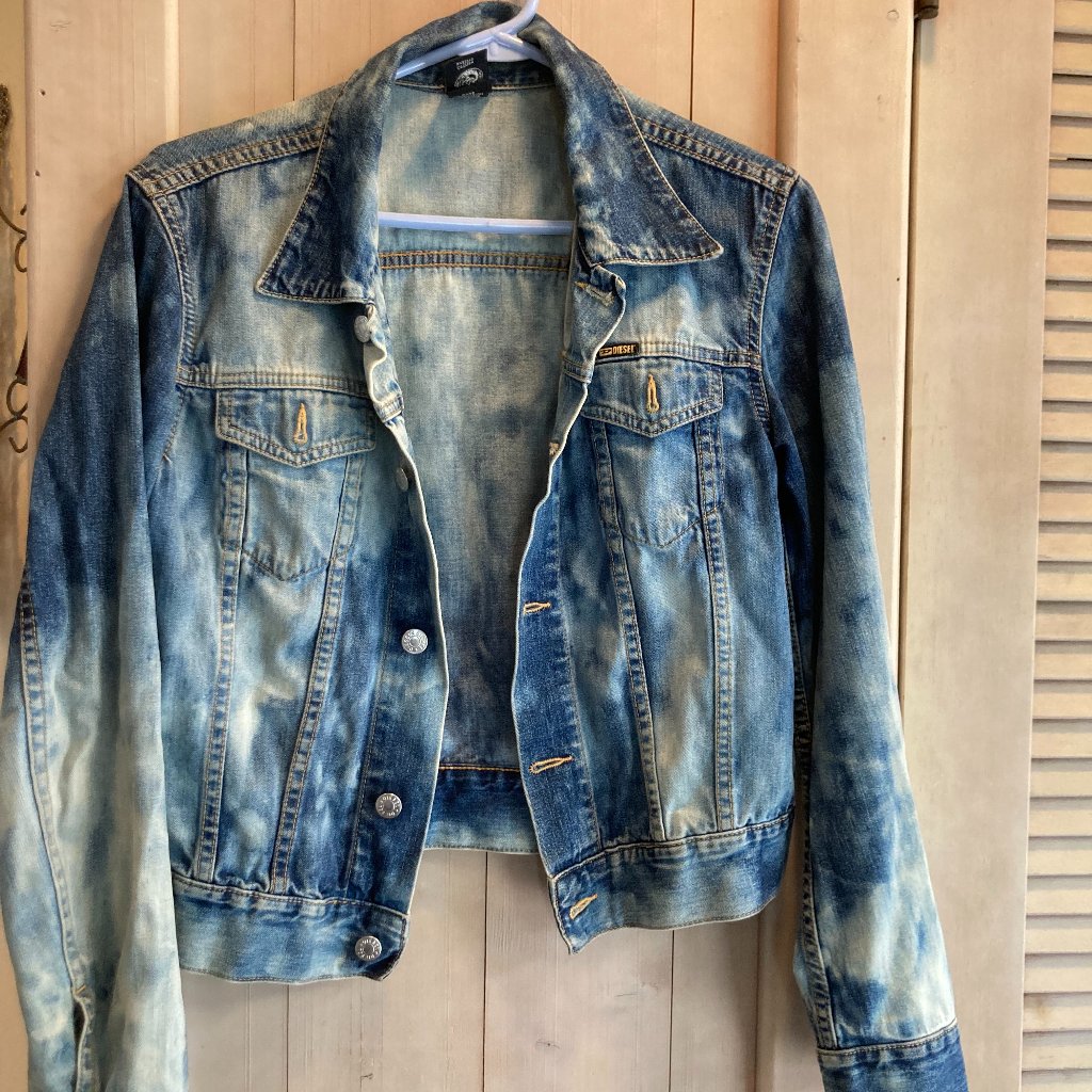 Deisel Blue Cloud Jean Jacket Size Medium